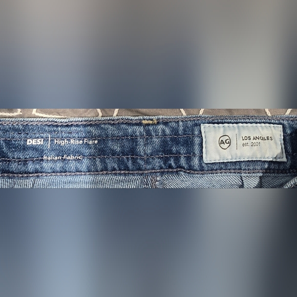 AG Adriano Goldschmied Desi High Rise Flares Size 23 - Picture 8 of 9